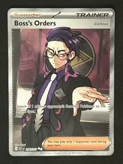2026 Pokemon ASC EN Ascended Heroes Boss's Orders Corbeau #256 Ultra Rare - Image 1