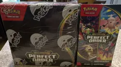 Pokemon TCG Mega Evolution Perfect Order Booster Box Bundle Clefable Zygarde - Image 2