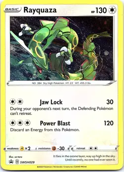 Rayquaza SWSH029 Holo Promo Sword & Shield Promo Pokemon Holo Near Mint - Image 1
