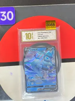 Glaceon V CBB2C 08 13/14 - 2025 Chinese Pokemon Gem Pack Vol 2 Grade10 - Image 1