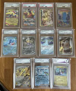 Pokemon Slab Bundle x11 - AGS PSA - Japanese AR EX XY Break GX - TAG ACE Holo UK - Image 1