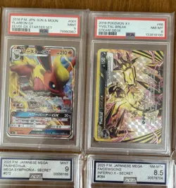 Pokemon Slab Bundle x11 - AGS PSA - Japanese AR EX XY Break GX - TAG ACE Holo UK - Image 5
