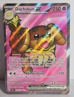 Dachsbun ex Full Art 160/142 Sv07 Stellar Crown Ultra Rare Pokemon TCG NM - LP - Image 1