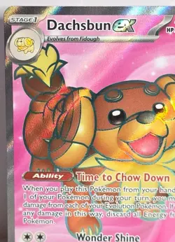 Dachsbun ex Full Art 160/142 Sv07 Stellar Crown Ultra Rare Pokemon TCG NM - LP - Image 2