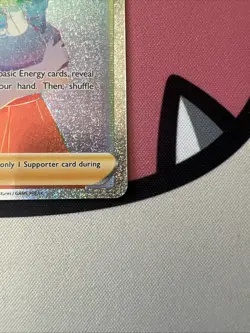 Pokemon TCG Lady Full Art Secret Rainbow Rare 208/196 Lost Origin NM - Image 3