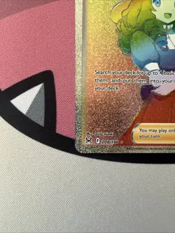 Pokemon TCG Lady Full Art Secret Rainbow Rare 208/196 Lost Origin NM - Image 4