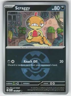 Scraggy (Quick Ball) 134/217 Common Ascended Heroes Pokemon Reverse Holo NM - Image 1