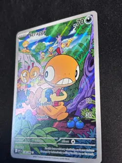 Pokemon tcg white flare Scraggy 138/086 illustration rare holo English - Image 3
