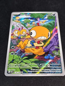 Pokemon tcg white flare Scraggy 138/086 illustration rare holo English - Image 4