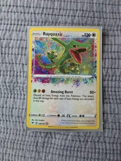 Pokemon TCG Rayquaza Vivid Voltage 138/185 Holo Amazing Rare 120 HP - Image 1