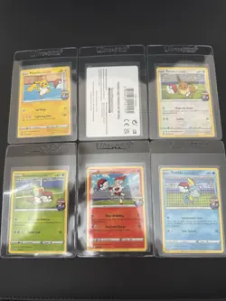 Pokemon Futsal On the Ball Full Set Pikachu, Eevee, Grookey, Scorbunny, Sobble - Image 1