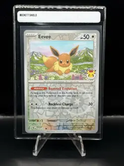 Pokemon TCG Eevee 074/131 PR 2025 Pokemon Day Stamped NM - Image 1