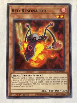 Yugioh! Red Resonator - SDCK-EN007 - Common - 1st Edition Near Mint, English - Image 1