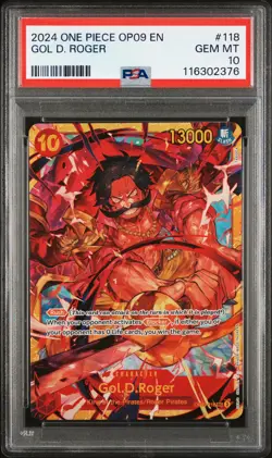 2024 ONE PIECE OP09-EMPERORS IN THE NEW WORLD #118 GOL D. ROGER PSA 10 - Image 1