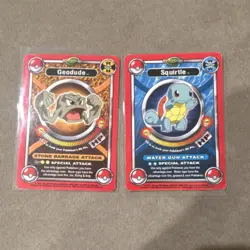 Pokemon TCG Battle Stadium ThinkChip 2 Card Lot Geodude Squirtle 1999 - Image 1