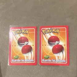 Pokemon TCG Battle Stadium ThinkChip 2 Card Lot Geodude Squirtle 1999 - Image 2