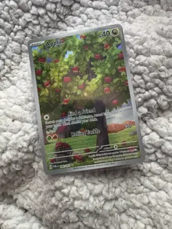 Pokemon TCG Applin Card Twilight Masquerade Illustration - Image 1