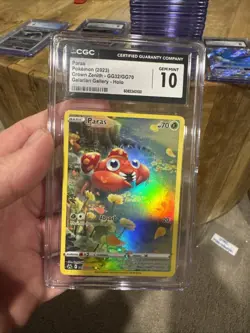 CGC 10 Paras GG32/GG70 Crown Zenith Secret Illustration Rare Pokemon Card - Image 1
