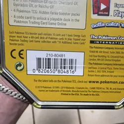 Pokemon Hidden Fates Charizard-GX Tin Kit Sealed Trading Card Game 2019 - Image 4