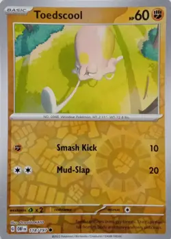 TOEDSCOOL - REVERSE HOLO - OBSIDIAN FLAMES - POKEMON CARD - 118/197 - Image 1