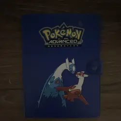 Pokemon Advanced Generation Latias Latios Blue 4-Pocket Flexible Card Binder - Image 1