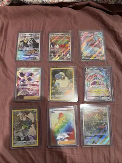 Pokemon Cards Lot of 9 English/Japanese TCG Illustration Rare Full Art Holo 1 - Image 1
