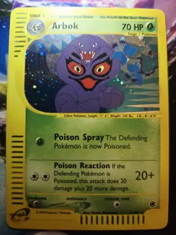 Arbok - EX: Expedition (3/165) e-Reader Holo Rare Pokemon Card LP - Image 1