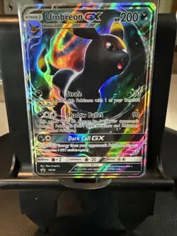 Pokemon Umbreon GX TCG Sun & Moon SM36 Promo Card Regular Sized MP - Image 1
