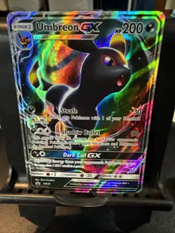 Pokemon Umbreon GX TCG Sun & Moon SM36 Promo Card Regular Sized MP - Image 3