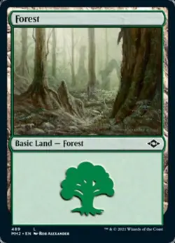 Forest (489) - Light Play MTG Modern Horizons 2 - Image 1