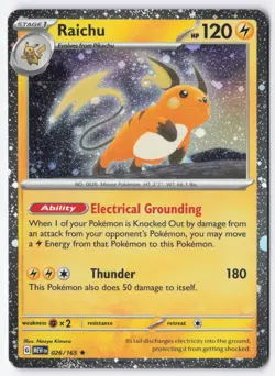 Raichu (Cosmos Holo) Holo Rare Miscellaneous Cards & Products 026/165 LP - Image 1