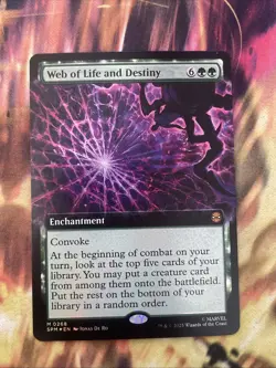 Web of Life and Destiny - Extended Foil - Spider-Man - NM - MTG Magic - 0268 - Image 1