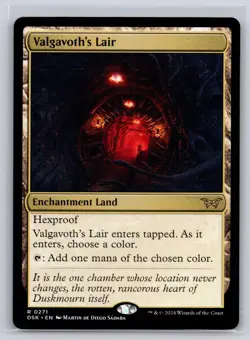 Valgavoth's Lair 271 Rare Duskmourn: House of Horror Magic: The Gathering NM - Image 1
