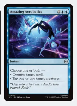 Amazing Acrobatics (Foil) MTG SPM Blue Instant Counter Spell Tap Creatures Modal - Image 1