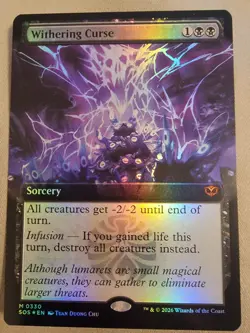 BRAND NEW Withering Curse (Extended Art) Secrets of Strixhaven Foil - Image 1