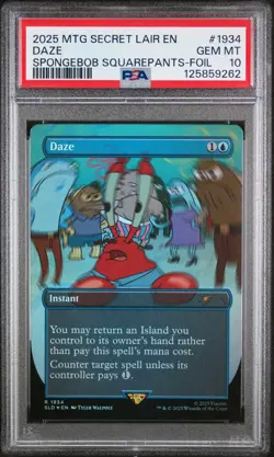 2025 MTG SECRET LAIR DROP #1934 DAZE PSA 10 - Image 1