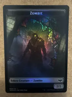 Foil* Zombie (008) Spirit Cleric (004) Token Innistrad: Crimson Vow - NM MTG - Image 1
