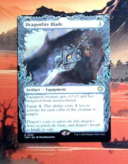 MTG Dragonfire Blade (Showcase) Regular TDM 324 NM R - Image 1