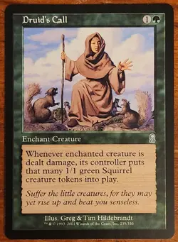 Druid's Call MtG Odyssey LP Magic The Gathering - Image 1