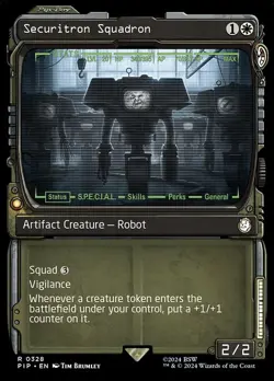 Securitron Squadron R Showcase Regular #328 | PIP Fallout | MTG - Image 1