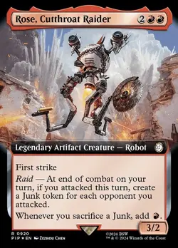 Rose, Cutthroat Raider R Extended Art Surge Foil #920 | PIP Fallout | MTG - Image 1
