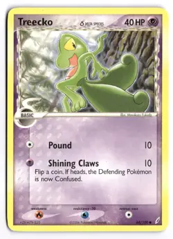 Pokemon Crystal Guardians Treecko 68/100 Common - Image 1