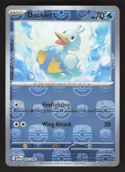 Ducklett 025/086 Master Ball Pokemon TCG SV: White Flare NM - Image 1