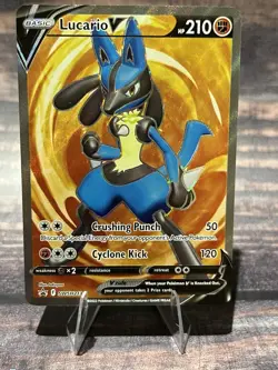 Lucario V SWSH213 SWSH: Sword & Shield Pokemon Promo Card - Image 1