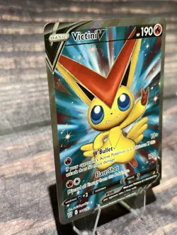 Victini V (Full Art) 144/163 Ultra Rare SWSH05: Battle Styles Pokemon Card - Image 2