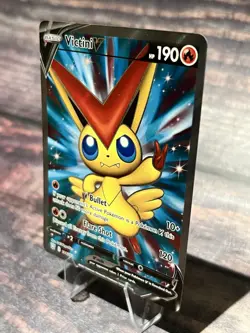 Victini V (Full Art) 144/163 Ultra Rare SWSH05: Battle Styles Pokemon Card - Image 3