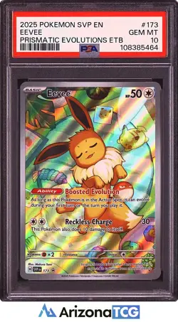 Pokemon 2025 Eevee 173 Holo Promo Prismatic Evolutions ETB GEM MINT PSA 10 - Image 1