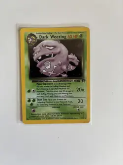 Pokemon TCG Dark Weezing Team Rocket 14/82 Holo Unlimited Rare Card - Image 1