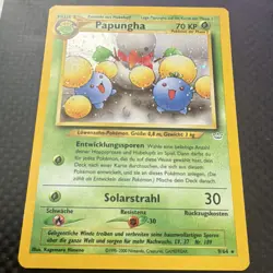 Pokemon Papungha Neo Revelation Rare Holo 9/64 Phase 2 70 HP 2000 German Card - Image 1