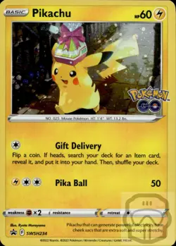 Pikachu SWSH234 Holo P Sword & Shield Promo Pokemon NM/M - Image 1